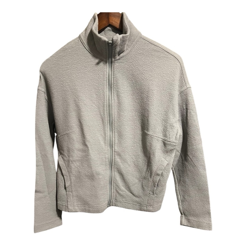 90 Degree By Reflex Textured Gray Jacket
